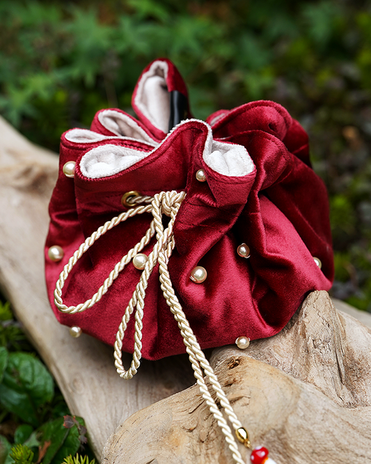 Toadstool Trinket Bag - Red