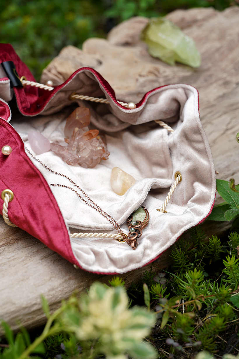 Toadstool Trinket Bag - Red