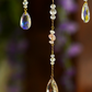 Crystal Crescent Suncatcher - Rose & Strawberry Quartz