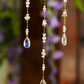 Crystal Crescent Suncatcher - Rose & Strawberry Quartz
