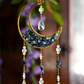 Crystal Crescent Suncatcher - Lapis Lazuli