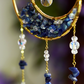 Crystal Crescent Suncatcher - Lapis Lazuli